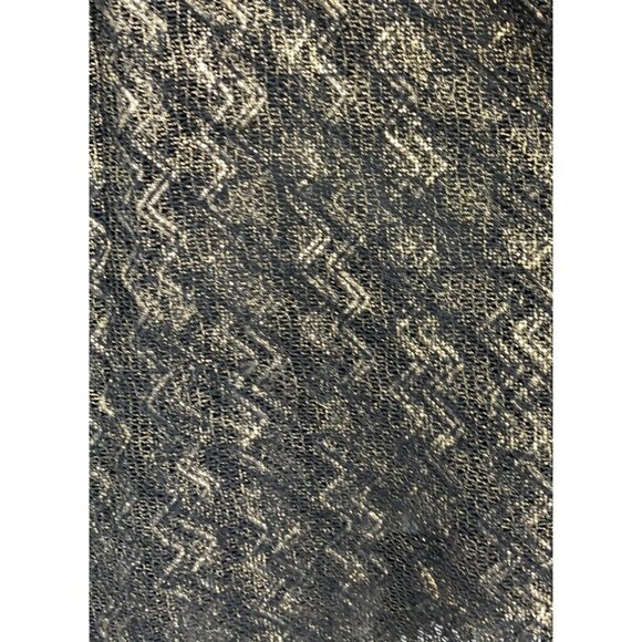 Susan Graver Women Open Front Cardigan Jacket Size Small S Navy Black Gold New - Picture 8 of 9